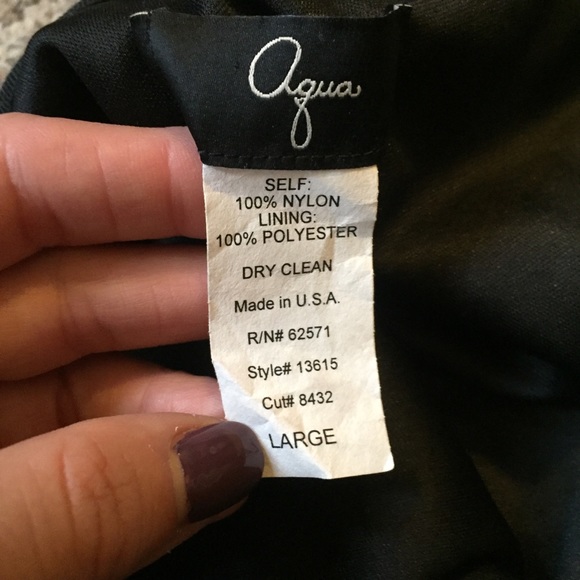 🔴Aqua Black ruffled Lace A - Line Large Skirt - Picture 7 of 7